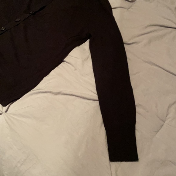 Black Loft V Neck Button Up Sweater / Cardigan - Picture 5 of 9